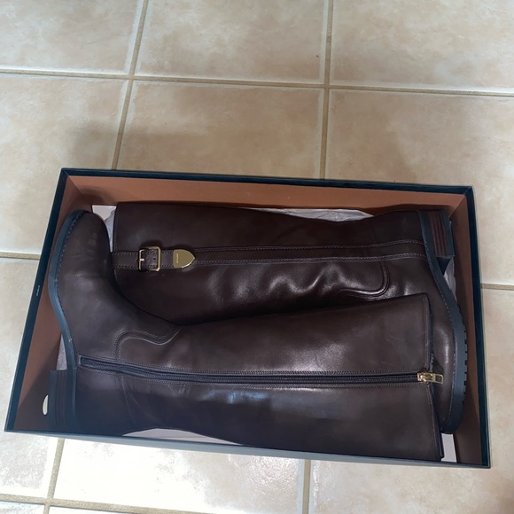 COACH Easton Chestnut Semi Matte Calf Boots - Picture 5 of 6
